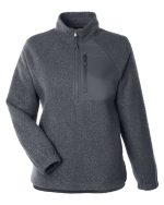 North End NE713W - Women's Aura Sweater Fleece Quarter-Zip Pullover - Image 3