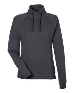 North End NE200W - Women's Rhythm Waffle Cross-Neck Pullover - Image 3