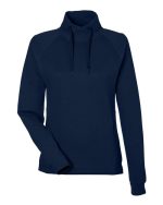 North End NE200W - Women's Rhythm Waffle Cross-Neck Pullover - Image 4
