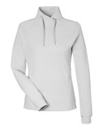 North End NE200W - Women's Rhythm Waffle Cross-Neck Pullover - Image 6
