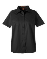 Harriton M585W - Women's Advantage IL Short Sleeve Dress Shirt - Image 2