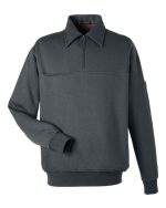 Harriton M712 - Unisex ClimaBloc™ Heavyweight Tactical Quarter-Zip Pullover - Image 3