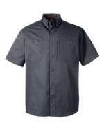 Harriton M585 - Men's Advantage IL Short Sleeve Work Shirt - Image 3