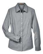 Harriton M600W - Women's Long Sleeve Oxford Dress Shirt - Image 4