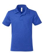 Team 365 TT51HY - Youth Zone Sonic Heather Performance Polo - Image 6