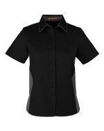 Harriton M586W - Women's Flash IL Colorblock Shirt - Image 2