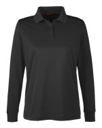 Harriton M348LW - Women's Advantage Snag Protection Plus IL Long Sleeve Polo - Image 2
