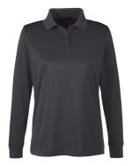 Harriton M348LW - Women's Advantage Snag Protection Plus IL Long Sleeve Polo - Image 3