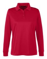 Harriton M348LW - Women's Advantage Snag Protection Plus IL Long Sleeve Polo - Image 5