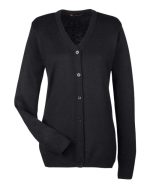 Harriton M425W - Women's Pilbloc V-Neck Button Cardigan Sweater - Image 2