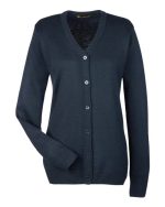 Harriton M425W - Women's Pilbloc V-Neck Button Cardigan Sweater - Image 3