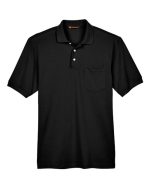 Harriton M265P - Men's Easy Blend™ Polo with Pocket - Image 2