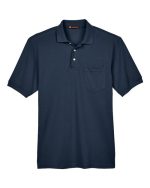 Harriton M265P - Men's Easy Blend™ Polo with Pocket - Image 4