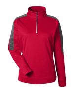 CORE365 CE404W - Women's Market Snag Protect Mesh Colorblock Quarter-Zip Pullover - Image 5