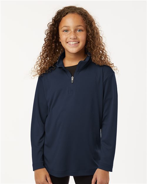 12557_fm AllPro 41870Y - Youth Pro-Lock Performance Quarter-Zip Pullover - Image 1