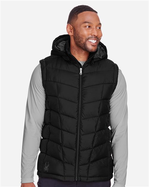 12744_fm Spyder S16642 - Men's Pelmo Puffer Vest - Image 1