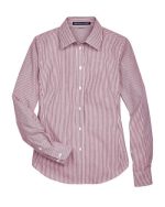 Devon & Jones D645W - Women's Crown Collection® Banker Stripe Woven Dress Shirt - Image 2