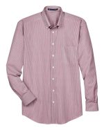 Devon & Jones D645 - Men's Crown Collection® Banker Stripe Woven Dress Shirt - Image 2