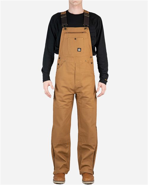 13177_fm Berne Apparel B1067 - Men's Slab Unlined Duck Bib Overall - Image 1