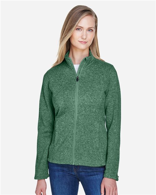 13182_fm Devon & Jones DG793W - Women's Bristol Full-Zip Sweater Fleece Jacket - Image 1