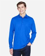 CORE365 88192P - Men's Pinnacle Performance Long Sleeve Piqué Polo with Pocket