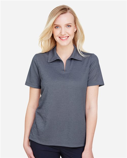 13197_fm Devon & Jones DG22W - Women's CrownLux Performance® Address Melange Polo - Image 1