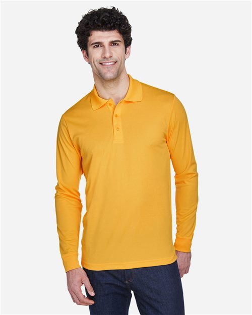 13201_fm CORE365 88192 - Men's Pinnacle Performance Long Sleeve Piqué Polo - Image 1