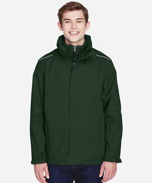CORE365 88205 - Men's Region 3-in-1 Jacket with Fleece Liner