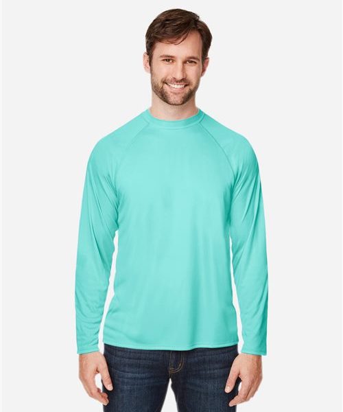 CORE365 CE110 - Unisex Ultra UVP™ Marina Raglan Long Sleeve T-Shirt