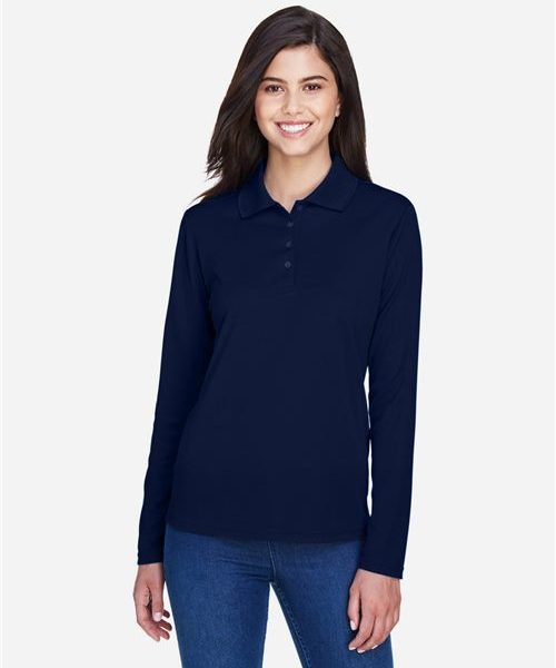 CORE365 78192 - Women's Pinnacle Performance Long Sleeve Piqué Polo