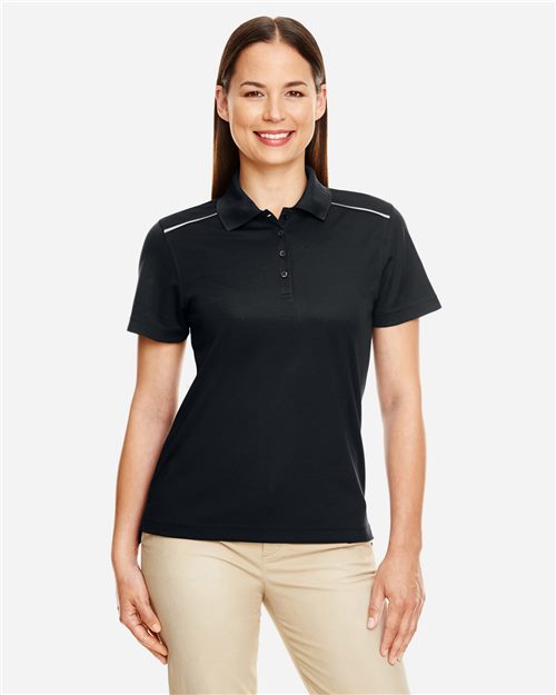 13244_fm CORE365 78181R - Women's Radiant Performance Piqué Polo with Reflective Piping - Image 1