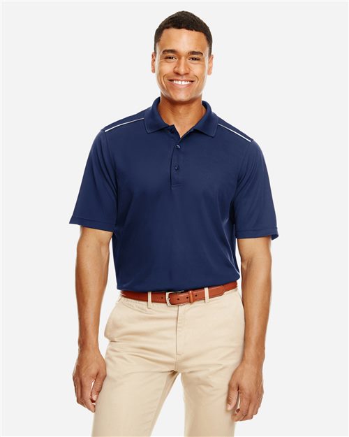 13271_fm CORE365 88181R - Men's Radiant Performance Piqué Polo with Reflective Piping - Image 1