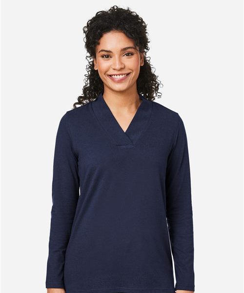 Devon & Jones DP121W - Women's Raleigh Shawl Collar Knit Top
