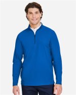 Devon & Jones DG410 - Men's CrownLux Performance® Windsor Welded Quarter-Zip Pullover