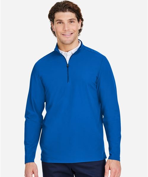 Devon & Jones DG410 - Men's CrownLux Performance® Windsor Welded Quarter-Zip Pullover