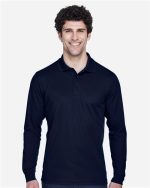 CORE365 88192T - Men's Tall Pinnacle Performance Long Sleeve Piqué Polo