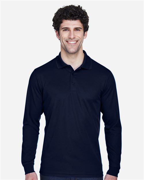 13277_fm CORE365 88192T - Men's Tall Pinnacle Performance Long Sleeve Piqué Polo - Image 1