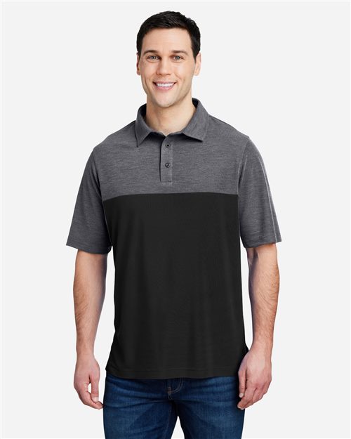 13298_fm CORE365 CE112C - Men's Fusion ChromaSoft™ Colorblock Polo - Image 1