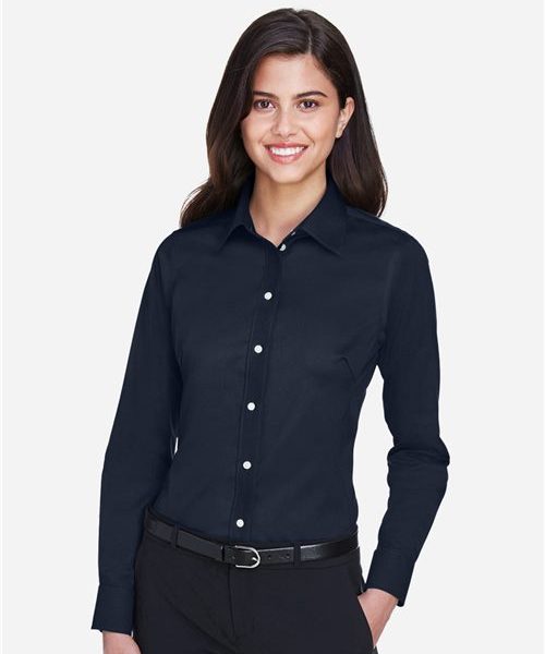 Devon & Jones DG530W - Women's Crown Collection® Solid Stretch Twill Woven Dress Shirt