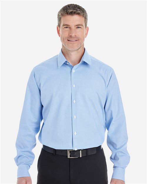 13318_fm Devon & Jones DG532 - Men's Crown Collection® Royal Dobby Dress Shirt - Image 1
