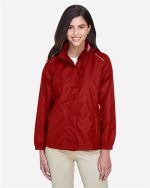 CORE365 78185 - Women's Climate Seam-Sealed Lightweight Variegated Ripstop Jacket