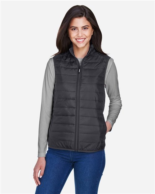 13330_fm CORE365 CE702W - Women's Prevail Packable Puffer Vest - Image 1