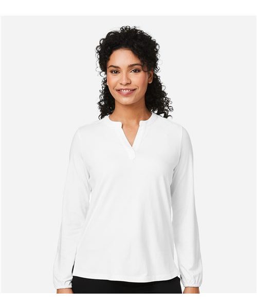 Devon & Jones DP122W - Women's Raleigh Half-Placket Knit Top