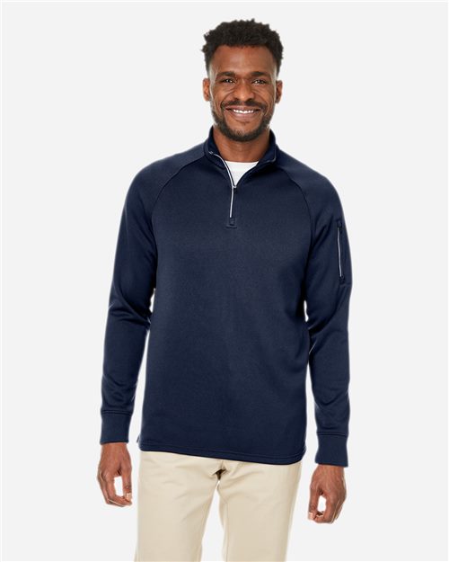 13346_fm CORE365 CE801 - Unisex Fusion ChromaSoft™ Fleece Quarter-Zip Pullover - Image 1