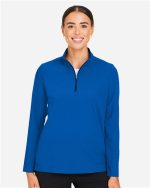 Devon & Jones DG410W - Women's CrownLux Performance® Windsor Welded Quarter-Zip Pullover