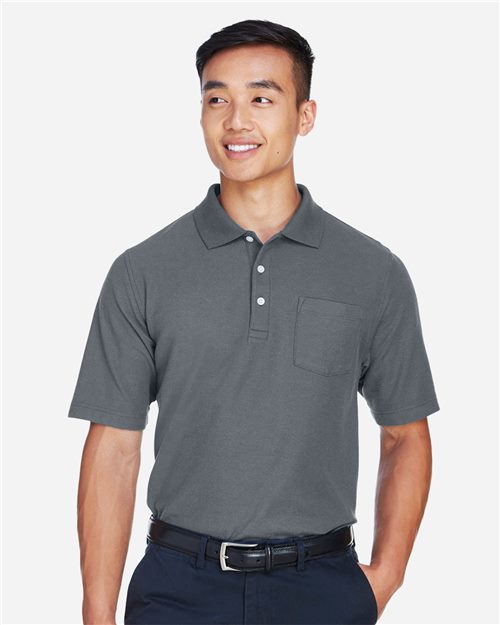 13411_fm Devon & Jones DG150P - Men's DRYTEC20™ Performance Pocket Polo - Image 1
