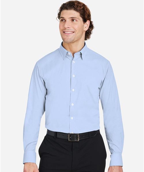 Devon & Jones DG537 - Men's CrownLux Performance® Microstripe Dress Shirt