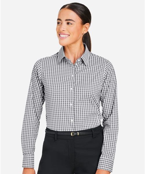 Devon & Jones DG536W - Women's CrownLux Performance® Gingham Dress Shirt