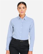 Devon & Jones DG537W - Women's CrownLux Performance® Microstripe Dress Shirt
