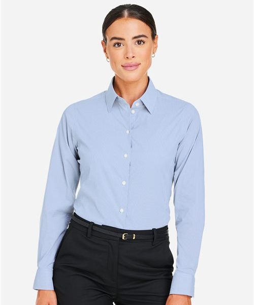 Devon & Jones DG537W - Women's CrownLux Performance® Microstripe Dress Shirt